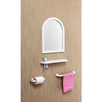 Çelik Ayna-169 Beyaz Mini Ayna Seti