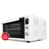 4558 Beyaz 45 Lt Turbo Fan Mini/midi Fırın - 6 Fonksiyon, Dijital Ekran, Pop-up Düğme,yoğurt Yapma