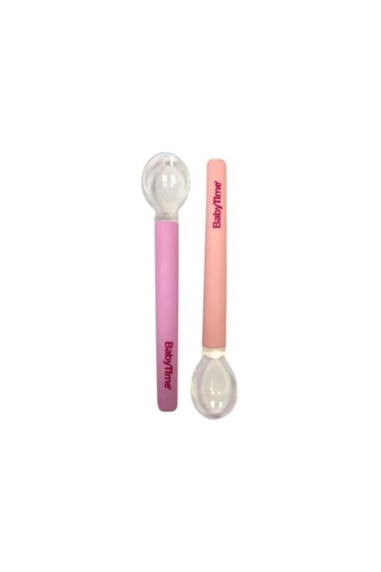 Babytime Ikili Mama Kaşığı - Pembe