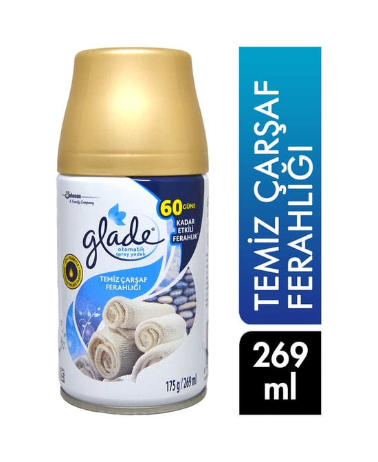 Glade Oda Kokusu Yedek Sprey 269 Ml Temiz Çarşaf Ferahlığı