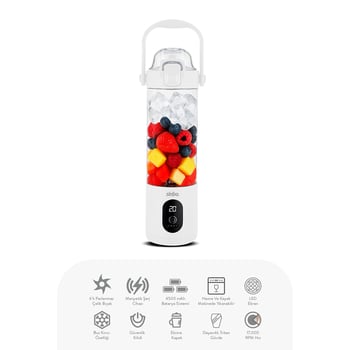 Sinbo Shb-7504 (şarjlı) Taşınabilir Smoothie Blender (700ml)(buz Kırma & Çelik Bıçak) (manyetik Şarj) (150w) (4500mah)