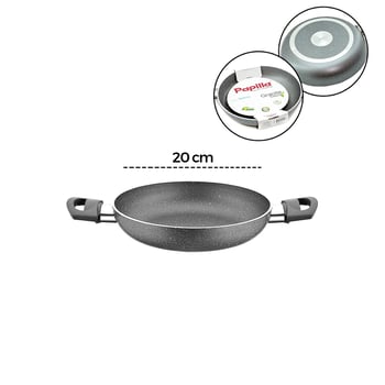 Papilla Fred ( Egg Pan ) ( 20 Cm ) ( Sahan ) ( Granit Tava ) ( Gri Kırçıllı ) ( Çift Saplı ) ( Brkt-705724 )
