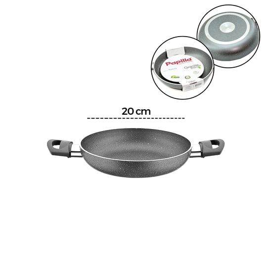 Papilla Fred ( Egg Pan ) ( 20 Cm ) ( Sahan ) ( Granit Tava ) ( Gri Kırçıllı ) ( Çift Saplı ) ( Brkt-705724 )