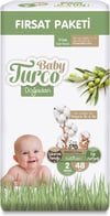 Baby Turco Doğadan 2 Numara Mini 48'li Bebek Bezi