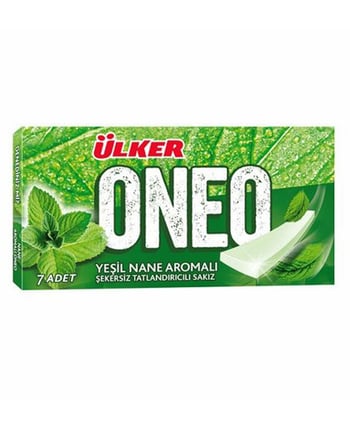 Ülker Oneo Sakız 14 g X 27'li Paket X 6'lı Koli Yeşil Nane Aromalı