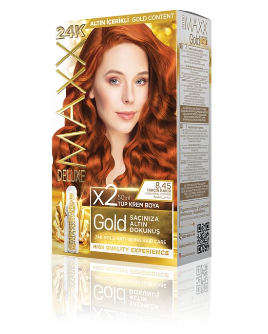 Maxx Deluxe Gold Beauty Set Boya 8.45 Tarçın Bakır