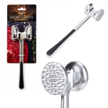 Barotti Dmr-10284 ( Çift Başlı & Komple Metal ) ( Paslanmaz Çelik ) Et Dövecek