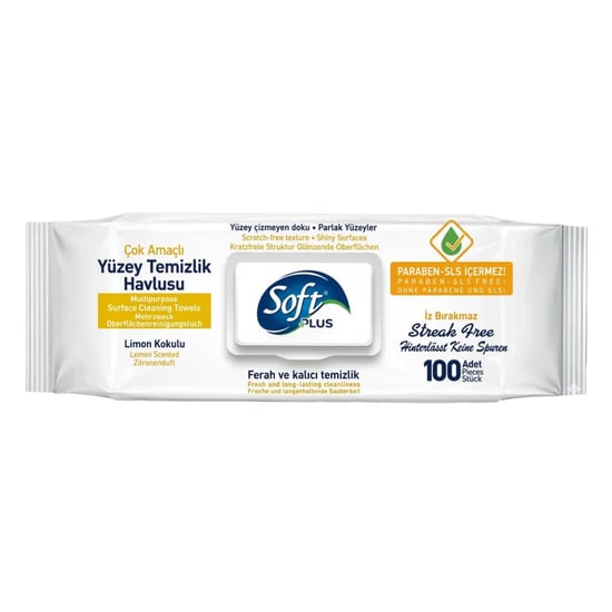 Soft Plus Yüzey Temizlik Havlusu Limon