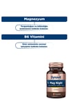 Mag Night 30 Tablet Magnezyum Bisglisinat, Passiflora, Valerian, B6 Vitamini- Akşam Magnezyumu