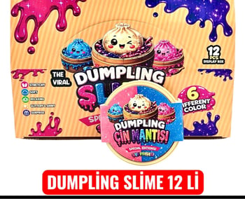 Dumling Çin Mantısı Slime 12li