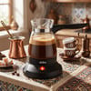 Sinbo Scm-2981 ( Cam ) Elektrikli Cezve (türk Kahve Makinesi & 5fincan=500ml) (kablosuz Kullanım& 360°döner) (600w)