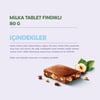 Milka Fındıklı Tablet Çikolata 80g - 6 Adet