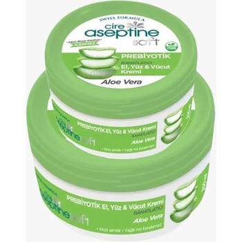 Cire Aseptine Soft Prebiyotik Aloevera Krem 100 Ml + 30 Ml