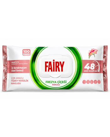 Fairy Yüzey Temizlik Havlusu Frezya Çiçeği Kokulu 100'lü
