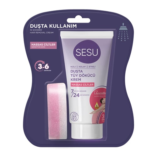 Sesu Duşta Tüy Dökücü Krem Hassas Ciltler 150 Ml