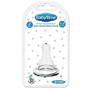 Babytime Emzik Klasik Biberon Silikon No:97
