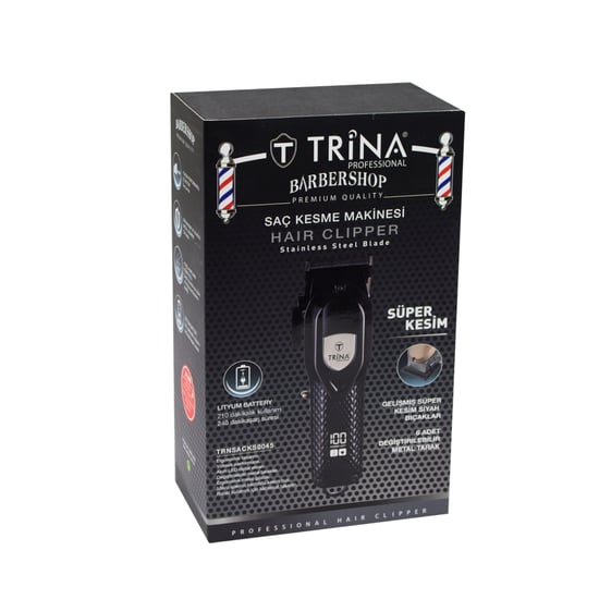 Trina Profesyonel Saç ve Ense Kesme Makinesi Siyah TRNSACKS0045-BL