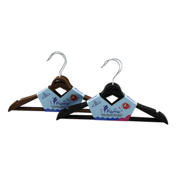Pamir Woody Pmr-125 ( 3pcs ) Plastik Çocuk Elbise Askısı ( Metal Başlı )