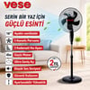 Vese Vnt-004 ( 16" İnç ) ( Ev Tipi ) Ayaklı Vantilatör ( 45w ) ( 5 Pls.pervane ) ( 3 Kademe Hız ) Fan