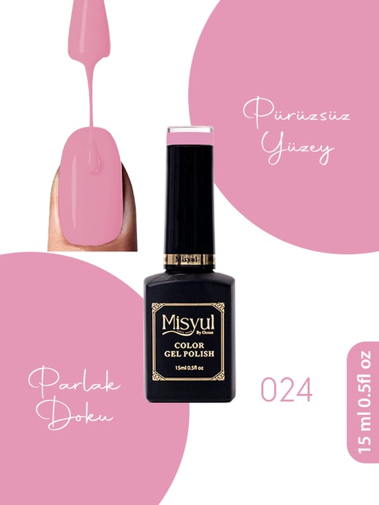 Misyul Uv Led Kalıcı Oje Nail Art 15 Ml 024