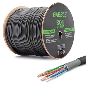 Gab-cdk305 Cat6 305mt Dış Ortam Kablo Od 0.57mm (k)