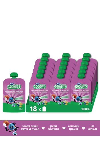 Hero Goodies Yabanmersini Muz Yulaf 100g X18