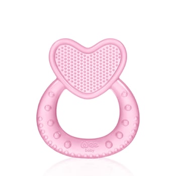 Wee Baby Kalpli Silikon Diş Kaşıyıcı - Pembe