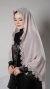 Hürrem Bone Pudra Namaz Başörtüsü Şal Şifon Güpürlü 202106_06