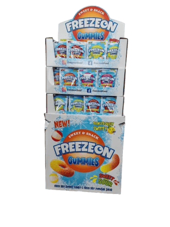 TOYBOX FREEZEON GUMMIES 40 GR 150 ADET DISPLAY STANT (Yeni Ürün)
