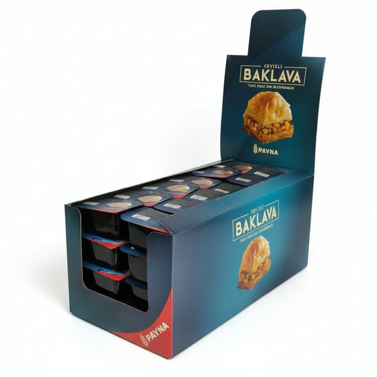 Payna Aile Boyu Cevizli Baklava Kutusu - 48 Tek Kişilik Dilim