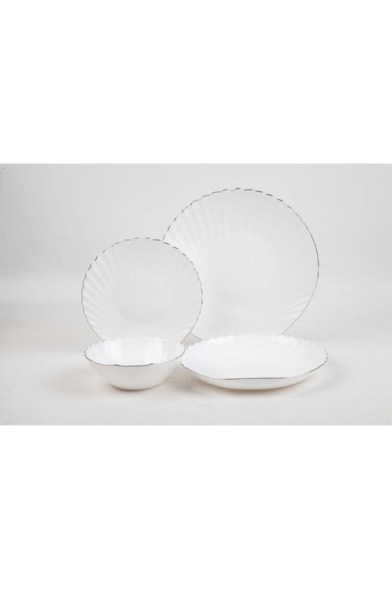 Hilland İstiridye Platin Opal 24 Parça Yemek Takımı 6 Kişilik