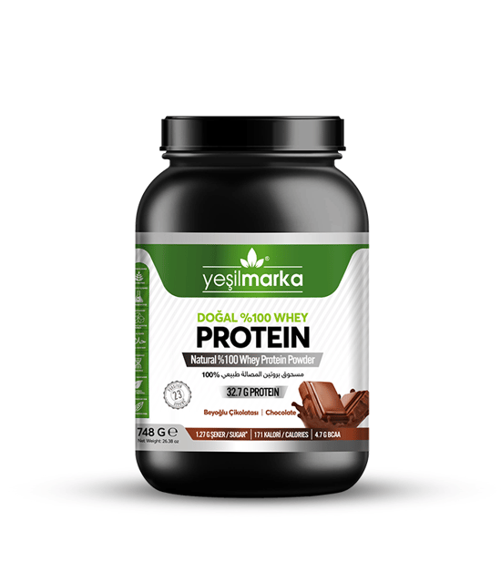Yeşilmarka Doğal Whey Protein Tozu 748gr Beyoğlu Çikolatası