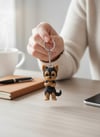 Yorkshire Terrier Köpek Figürlü Hareketli Anahtarlık