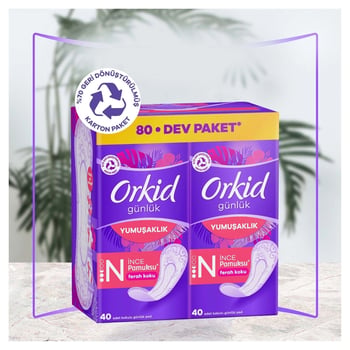 Orkid Yaprak Pamuksu Günlük Ped Deo Fresh Dev Ekonomi Paketi 80 Ped