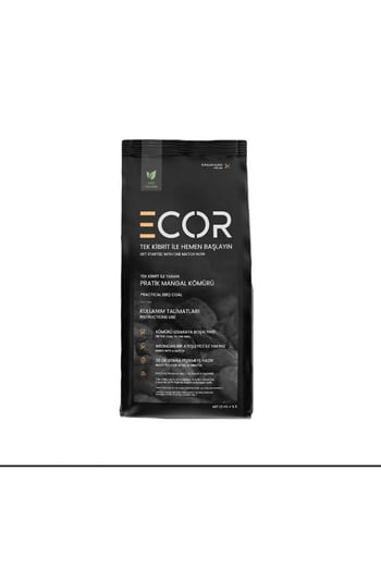 Ecor Mangal Kömürü Ecor Kömür Tek Kibritle Yanan Yeni Nesil Mangal Kömürü Ecor 1,5 Kg