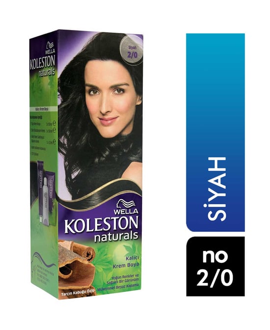 Koleston Naturals Saç Boyası No 2/0 Siyah