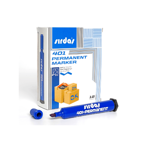 Sırdaş Kesi̇k Uç Marker Koli̇ Kalemi̇ Mavi̇ 5mm