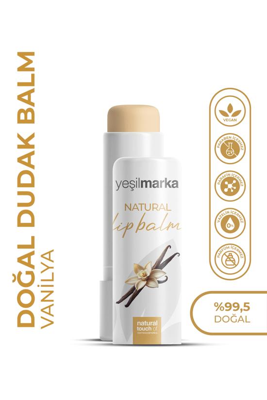 Yeşilmarka Doğal Dudak Balmı - Vanilya Aromalı