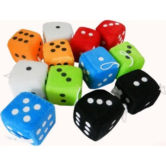 Hagiki Peluş Zar 6cm Vantuzlu