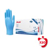 Beybi Pudrasız Nitril Muayene Eldiveni L Beden Mavi 100'lü