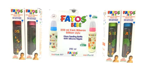 Fatoş Bebe-017 ( Cam Desenli & 250ml ) Biberon