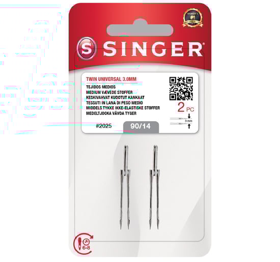 Çift İğne 3mm. (2'li Blister/14 No.)