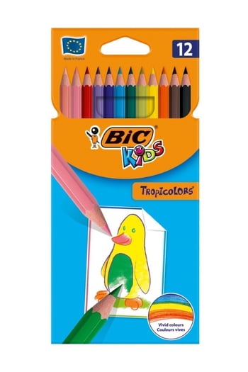 Bıc Tropıcolor 12 Li Kuru Boya Tam Boy