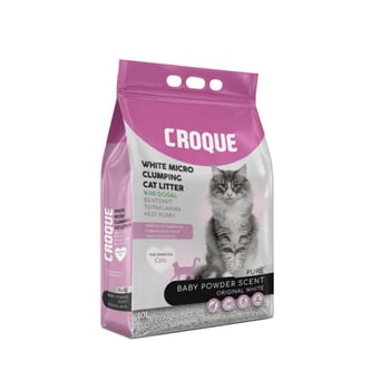 Croque Kedi Kumu 10l Pure Bebek Pudrası Kokulu
