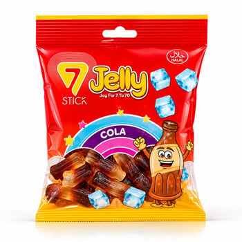 7 Stıck Jelly Yumuşak Şekerleme Kola 80gr