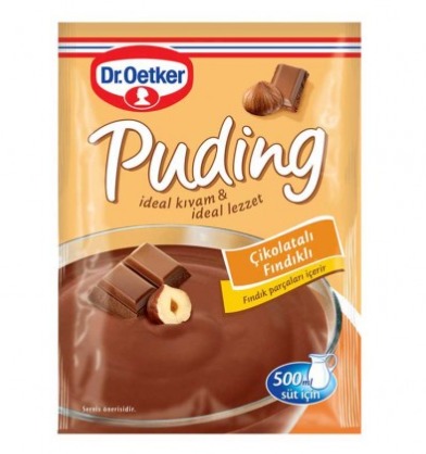Dr. Oetker Puding Çikolata Fındık 102 Gr