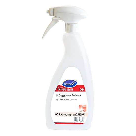 Diversey Suma Grill D9 Ağır Yağ Çözücü Fırın Temizleyici 750ml