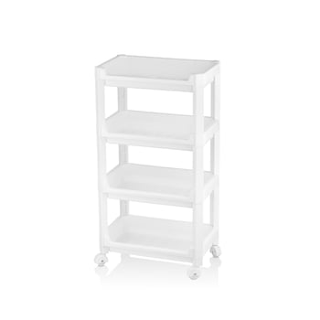 Urve Ur-3599 Rafty Geniş ( 4 Katlı ) ( Tekerlekli ) Sepet Organizer Düzenleyici ( Raf Ünitesi ) ( 355x220x670mm )