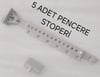 5 Adet Ayarlanabilir Plastik Pencere Kolu Kapı Cam Aralama Stoper