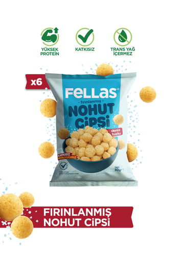 Nohut Cipsi - Deniz Tuzlu (50 G) X 6 Adet